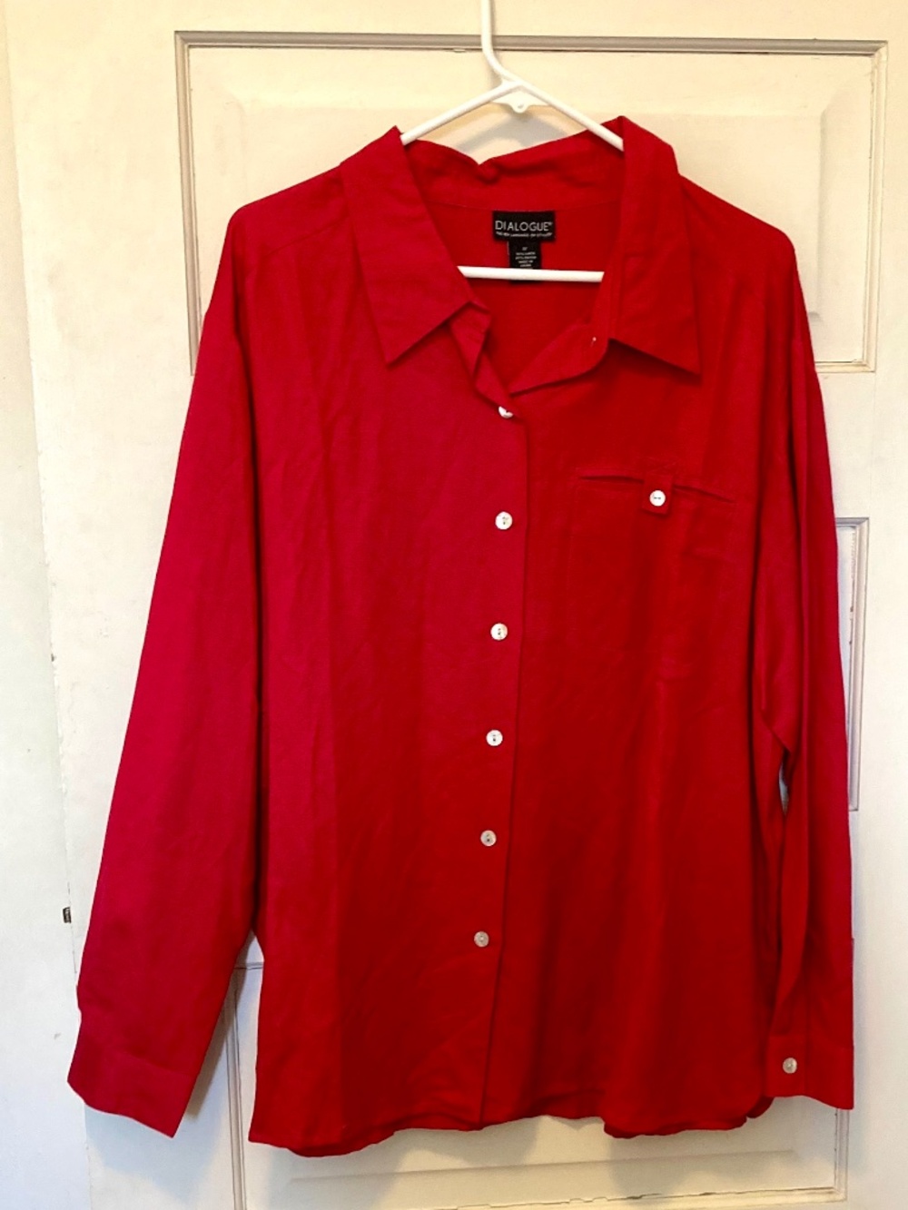 Dialogue Linen Shirt 1x New w/o tags